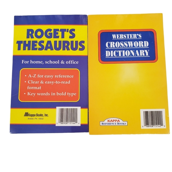 Book Set  of 7: Crossword Puzzles, Thesaurus, Dictionary & Game Books - Picture 7 of 9